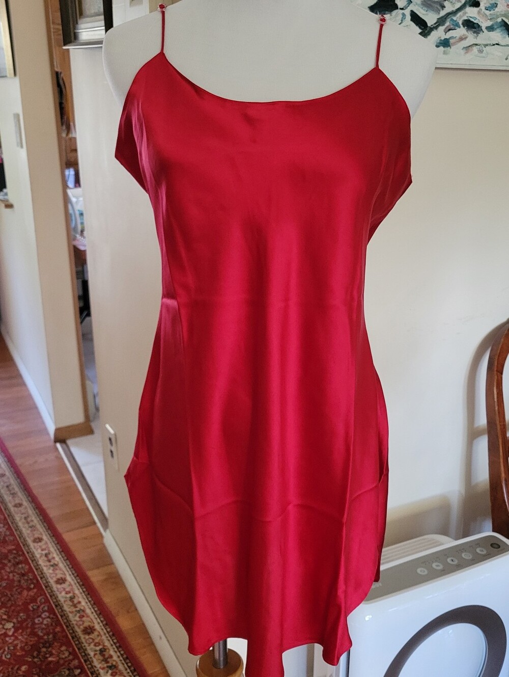 Vintage Victorias Secret Red Silk Camisole
